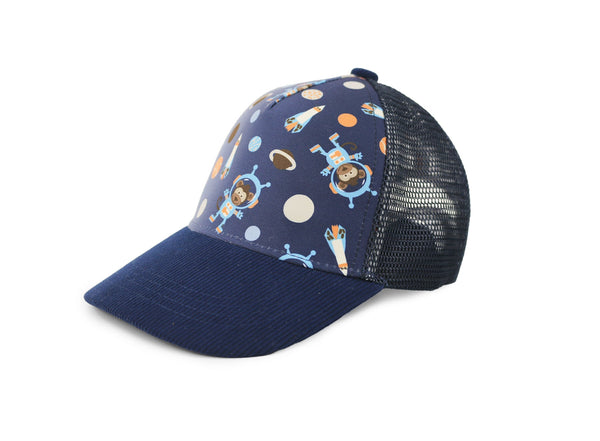 NEW! FJKxZOO - Toddler/Kids Printed Ball Cap - Space Monkey