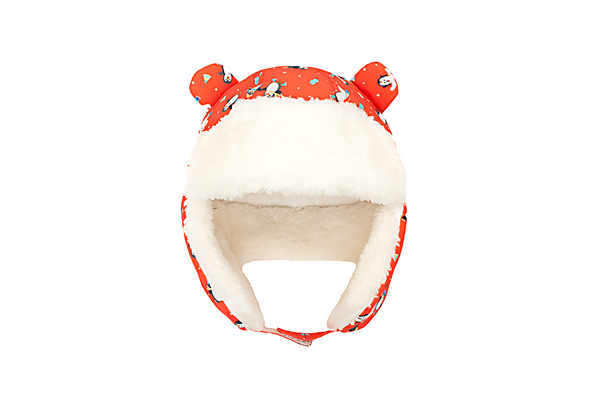 Kids & Baby Water Repellent Trapper Hat - Skating Penguin