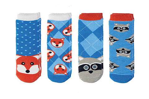 Cabin Socks - Fox | Raccoon