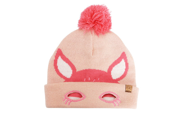 Kids Knitted Beanie - Deer