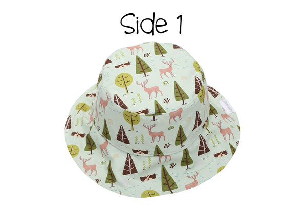 Reversible Baby & Kids Patterned Sun Hat - Moose | Cottage