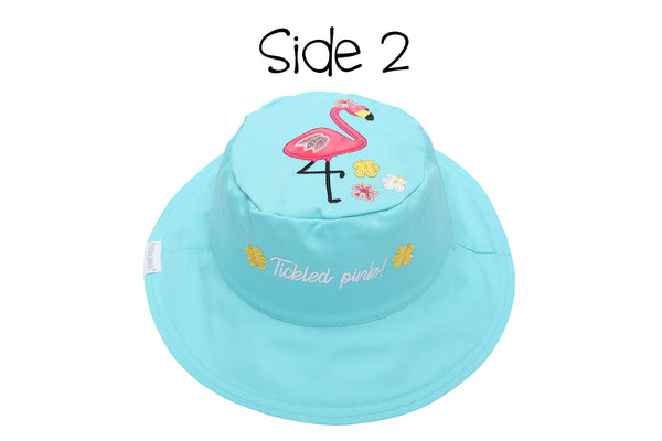 Reversible Baby & Kids Sun Hat - Flamingo & Pineapple