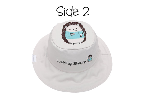 Reversible Baby & Kids Sun Hat - Fox & Hedgehog