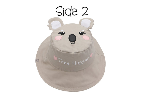 Reversible Baby & Kids Sun Hat - Panda & Koala