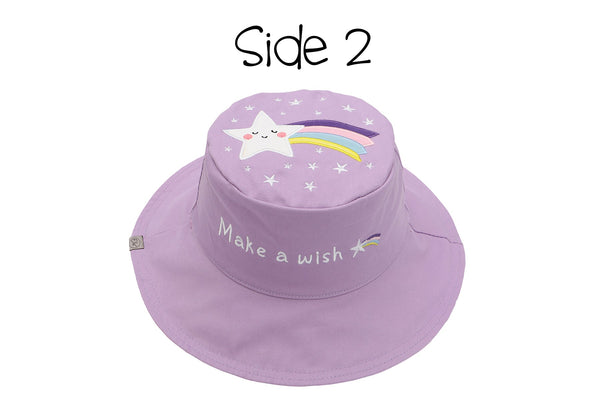 Reversible Baby & Kids Sun Hat - Unicorn & Star