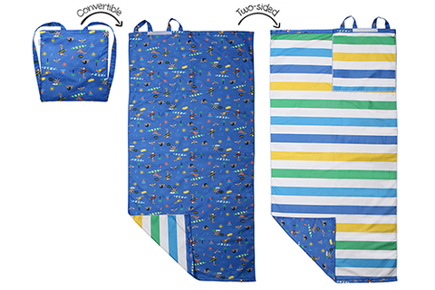 Kids Towel Backpack  - Dino