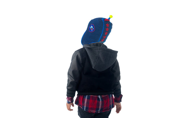 Kids & Baby Reversible Sherpa Hat - Dinosaur & Astronaut