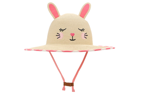 Kids Lifeguard Straw Hat - Bunny